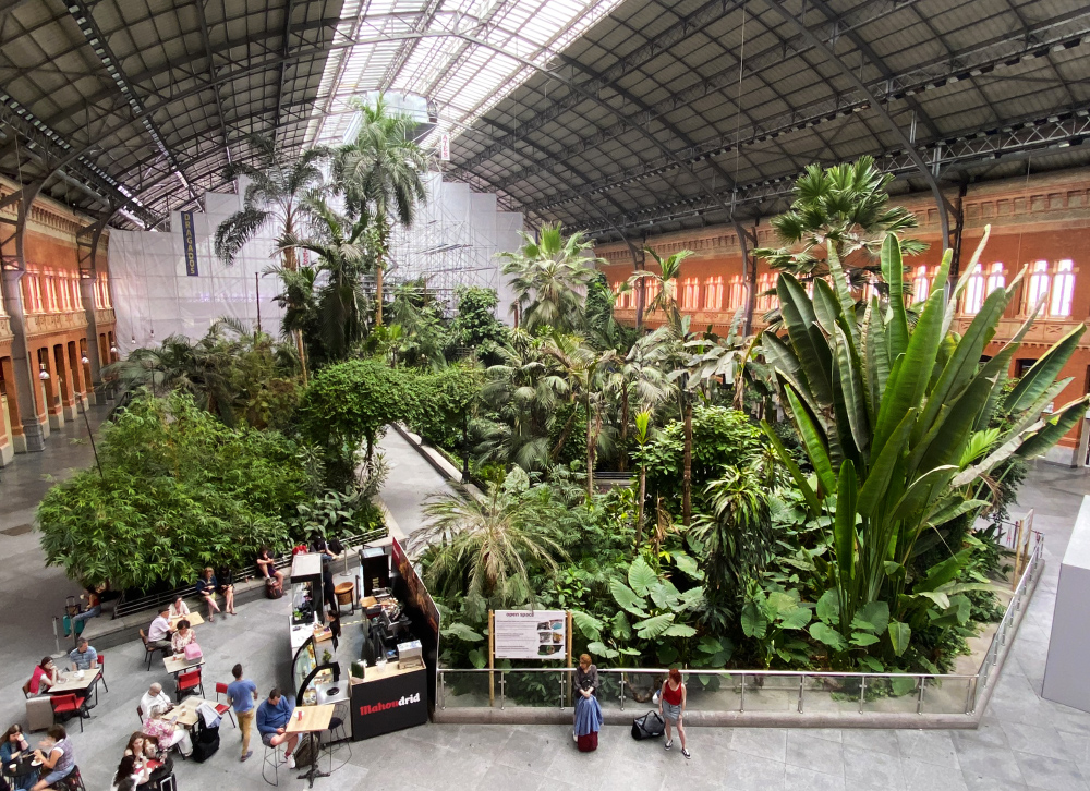 Tog til Madrid og stasjonen Puerta de Atocha