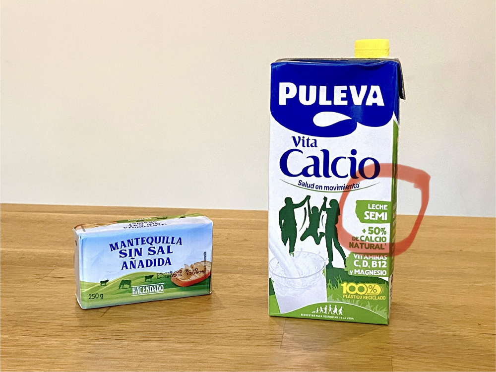 spansk melk og sm�r