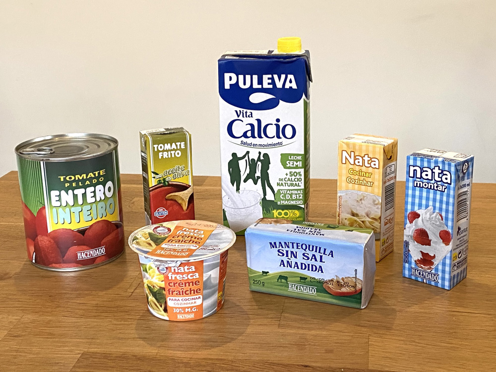 Glosene du trenger i den spanske matbutikken